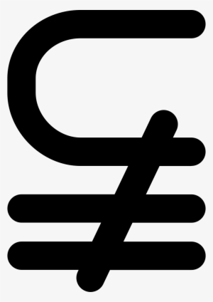 Subset Of Above Not Equal Mathematical Symbol Comments - Mathematics #3032026