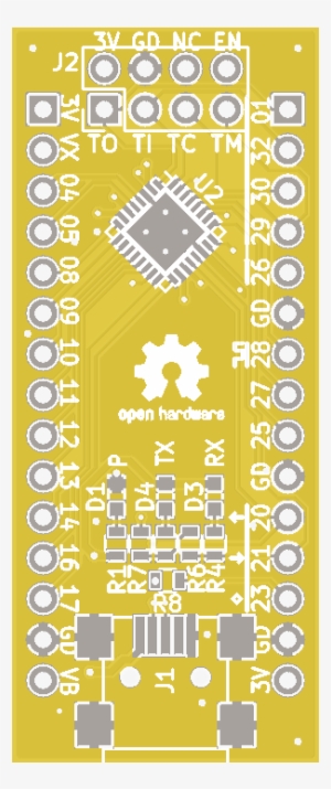 Tiny Xo2 Fpga Development Board For Lattice Machxo2 - Graphic Design #3032236