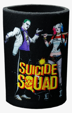 Joker & Harley Quinn Can Cooler - Suicide Squad The Joker And Harley Quinn Stubbie Holder #3033175
