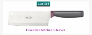 6373 Cartini Essential Kitchen Cleaver With Soft Grip - Utility Knife #3033241