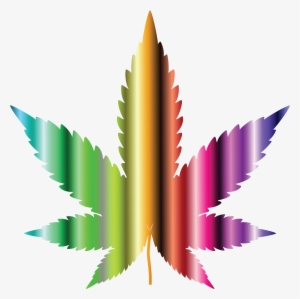 Free Clipart Images - Colorful Weed Leaf Transparent #3033459