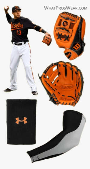 Manny Machado Glove, Manny Machado Sweatband, Wristband, - Manny Machado Wilson A2k #3034264