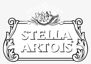 Stella Artois Logo Black And White - Stella Artois #3034741