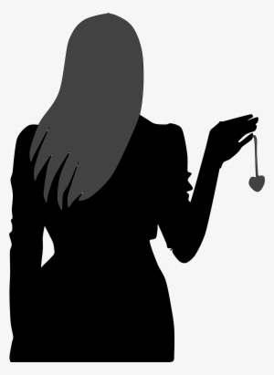 This Free Icons Png Design Of Womans Silhouette Holding #3035811
