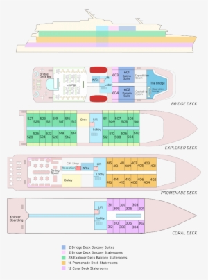 Cabin Layout For Coral Adventurer - Coral Adventurer #3036198