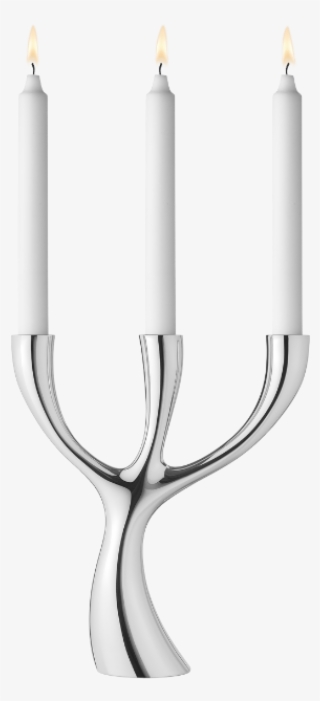 Stainless Steel Cobra Candelabra By Georg Jensen, €170, - Svietnik Na 3 Sviecky #3037276