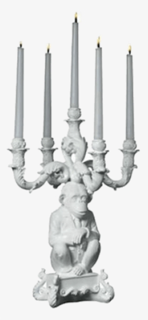 Seletti Burlesque Chimpanzee Candelabra - Seletti Monkey Candelabra #3037302