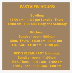 New Eastview Summer Hours 2018 Bar Grill 1 - Orange #3037376 New Eastview Summer Hours 2018 Bar Grill 1 - Orange #3037376
