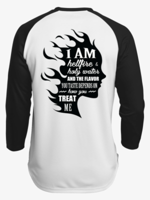 I Am Both Hellfire And Holy Water Polyester Game Baseball - She Is Both Hellfire And Holy Water #3037545