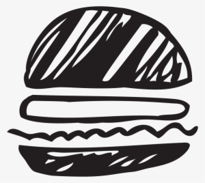 It Genuinely Makes Us Happy To Know That A Muslim Owned - Burger Black White Png #3037670