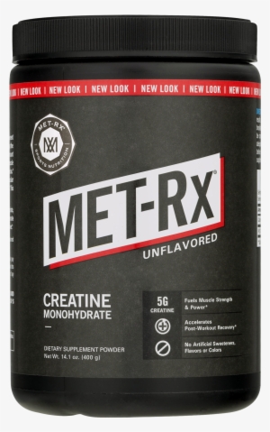 Met-rx Creatine Monohydrate Powder, Unflavored, 80 - Met-rx Creatine - Unflavored - 400 G #3038000