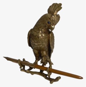 Wonderful Antique English Bronze Figural Inkwell - Inkwell #3039083