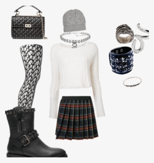 90s Punk Schoolgirl - Valentino Garavani Rokstud Spike Medium Shoulder Bag #3039163