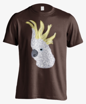 Sulphur-crested Cockatoo Parrot [dark Chocolate] Tees - Shirt #3039411