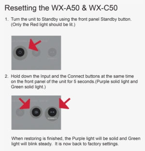 Wxa 50 Resetting To Factory Settings - Yamaha Wxc-50ds Musiccast Wireless Streaming Preamplifier #3039548