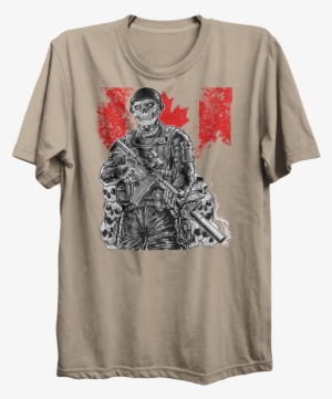 Canadian Soldier Bone Pile T-shirt - Bill Belichick T Shirt Faces #3039759