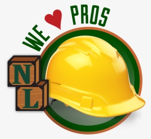 We 'heart' Pros Icon With Hard Hat - Northville Lumber Co #3040769