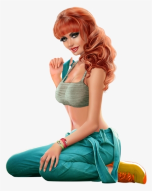 Tube Femme - Tube Femme À Genoux #3041524