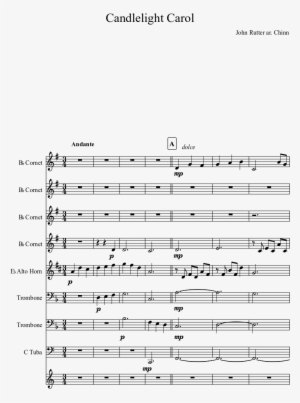 Candlelight Carol Sheet Music Composed By John Rutter - Stand Up And Get Crunk Sheet Music #3041551
