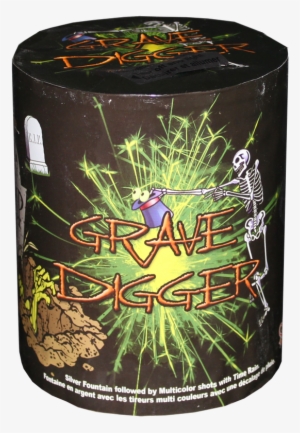 Grave Digger - Silver Number Sparkler - Number 3 #3042330