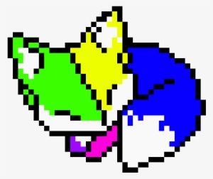 Rainbow Baby Fox - Fox Pixel Art #3042641