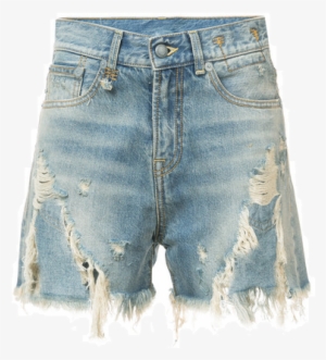Distressed Denim Shorts - Shorts #3043136