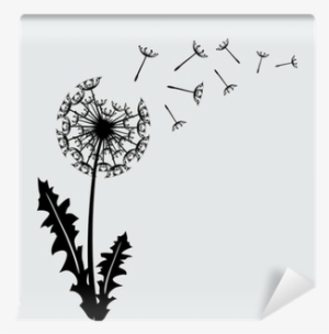 Blow Dandelion Vector Background Wall Mural • Pixers® #3044589