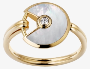 Amulette De Cartier Ring, Xs Modelyellow Gold, White #3044674