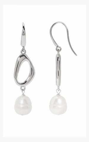Honora Sterling Silver 10-11m White Ring Oval Fresh - Sterling Silver Freshwater Cultured Pearl Earrings #3044834