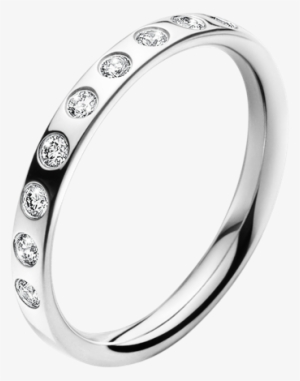 Georg Jensen Magic 18 Carat White Gold And Inset Diamond - Georg Jensen Magic Ring White Gold #3045069