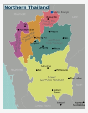 Northern Thailand Regions - Regions Of Thailand #3045117