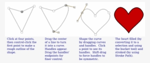 This Illustration Explains How I Made A Red Heart With - Necklace #3045219