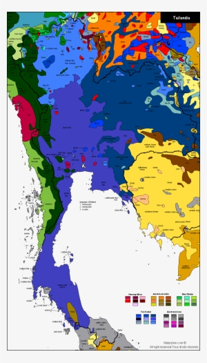 Thailand - Ethnic Map Southeast Asia - Free Transparent PNG Download ...