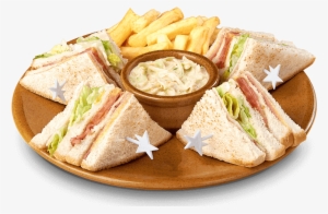 Cotton Club Sandwich - Club Sandwich Con Ensalada Rusa #3045610