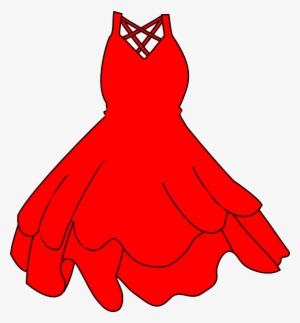 Gown Clipart Outfit - Clip Art Red Dress #3045708