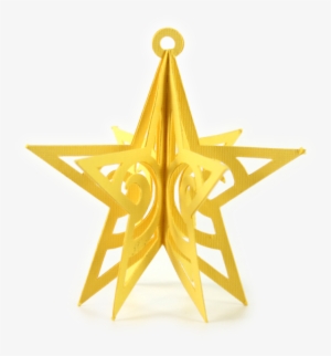 3d Flourish Star Ornament - Emblem #3045812