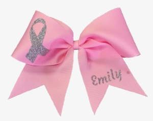 Larger Photo Email A Friend - Breast Cancer Cheer Bows #3046118