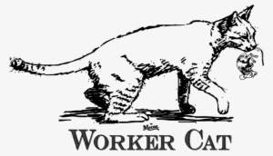 Meow Co Worker Cat Logo - Cat #3046464