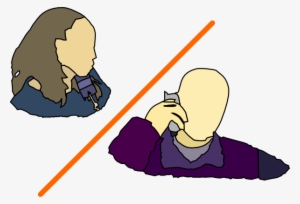 How To Set Use Man Lady Talking On The Phone Icon Png - 2 People Talking On The Phone #3046758