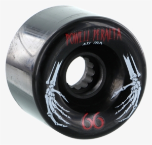 Powell Peralta Atf 66mm 78a Black Skeleton Hands Longboard - Powell Peralta Atf 66mm 78a Black Skeleton Hands #3048797