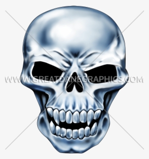 Chrome Skull Baseball Sleeve Shirt #3049122