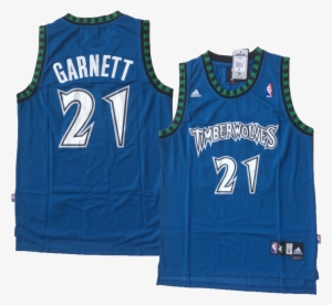 Blue Minnesota "garnett" - Nba Minnesota Timberwolves Kevin Garnett Throwback #3049289