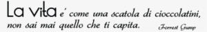 La Vita È Come Una Scatola Di Cioccolatini Forrest #3050336