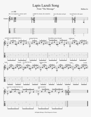 Lapis Lazuli Song Sheet Music Composed By Hellen Jo - Sheet Music #3050383