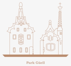 Park Güell Icon Architecture Gaudi Icon Design Vector - Park Güell #3050824