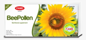 Picture Of Fame Bee Pollen Capsule(ပျားဝတ်မှုန်ဆေး) - Sunflower #3051440