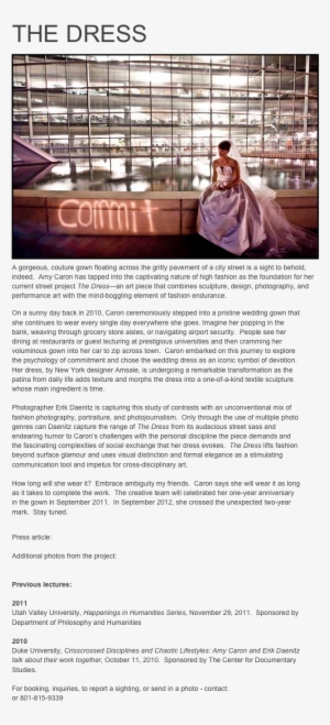 The Dress ￼a Gorgeous, Couture Gown Floating Across - Document #3051729