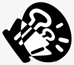 Vector Illustration Of Strong Metal Bulldog Binder #3051903