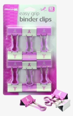 Breast Cancer Awareness Easy Grip Binder Clips #3051951