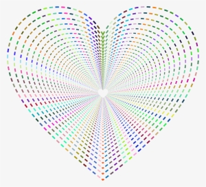 Dashed Line Art Heart Tunnel No Background Banner Freeuse - Halftone #3052264